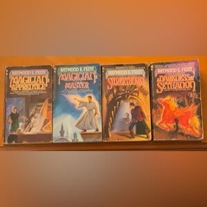 Raymond E. Feist Fantasy Book Set 1986 -1987 editions well loved